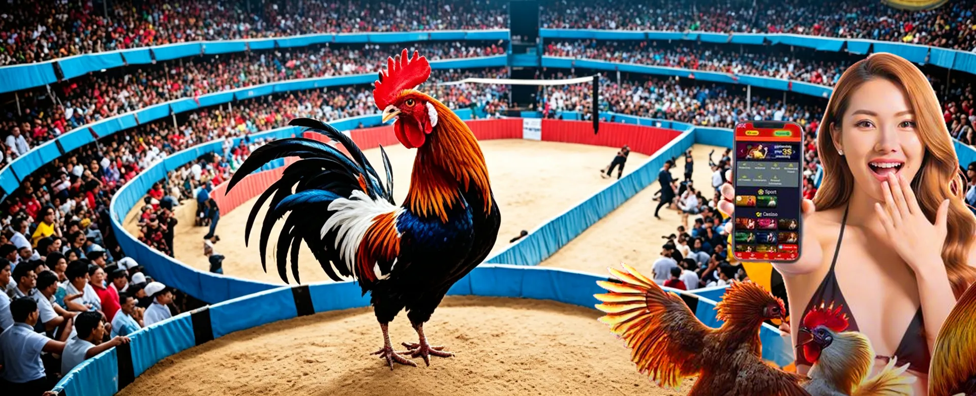 Dynamic scene of a sports stadium with bet365 branding, reflecting the thrill of sports betting in the Philippines.